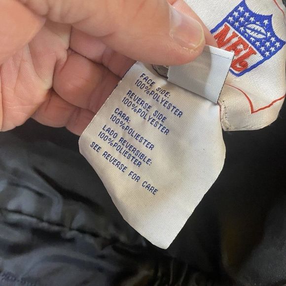 Vintage Minnesota Vikings Jacket Size XL Reversible Hooded Purple Fleece Parka - Picture 14 of 15